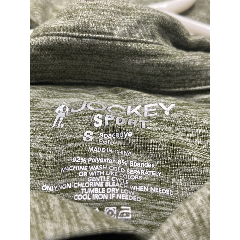Jockey Sport‎ Polo Boys SZ 8 Heather Olive Green Soft Cozy